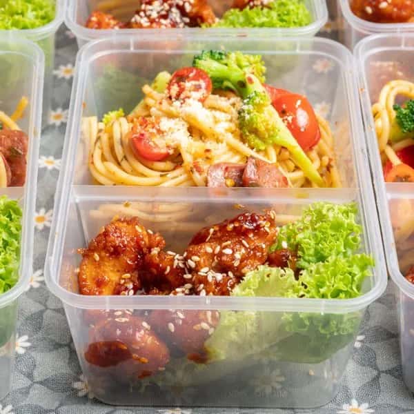 Spaghetti Aglio Olio & Ayam Popcorn Korea
