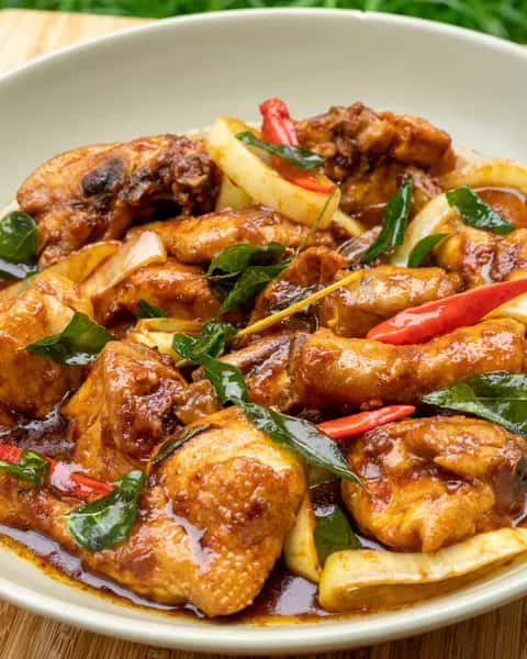 Resepi Ayam Masak Daun Kari