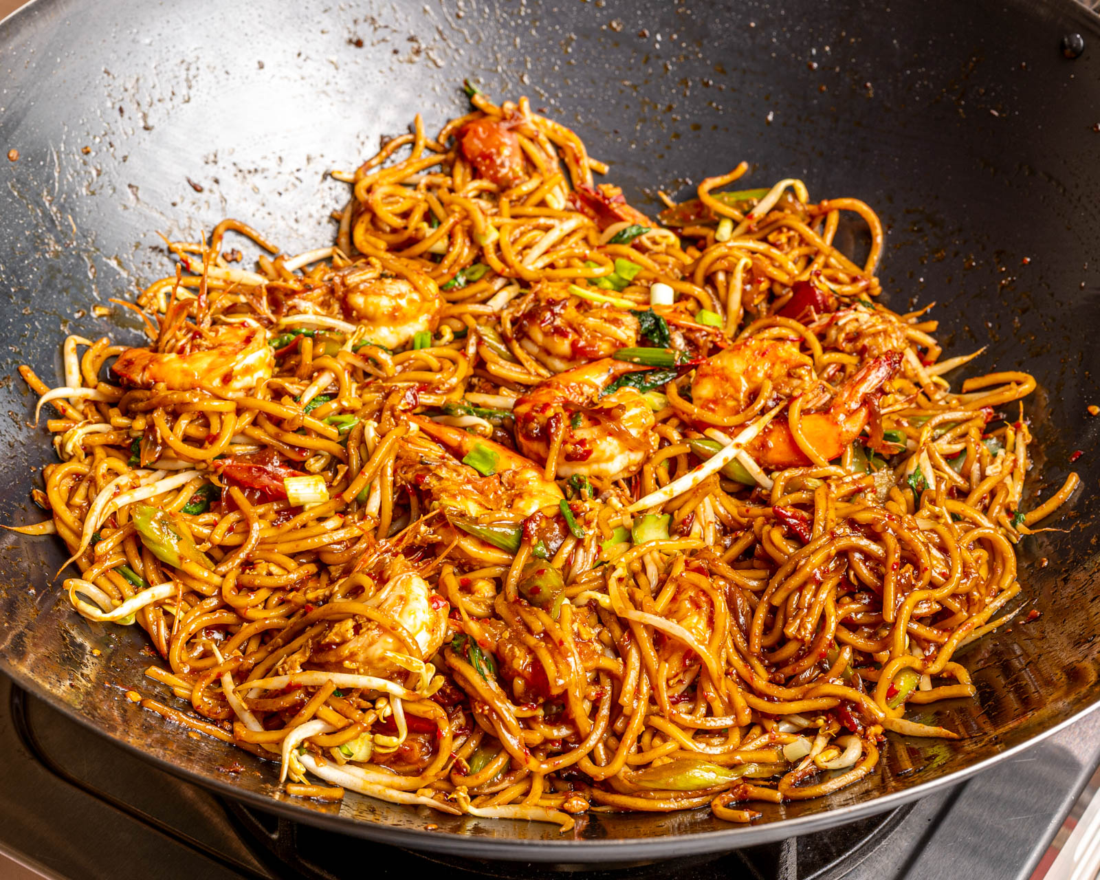 Mee Goreng Udang Pedas Basah